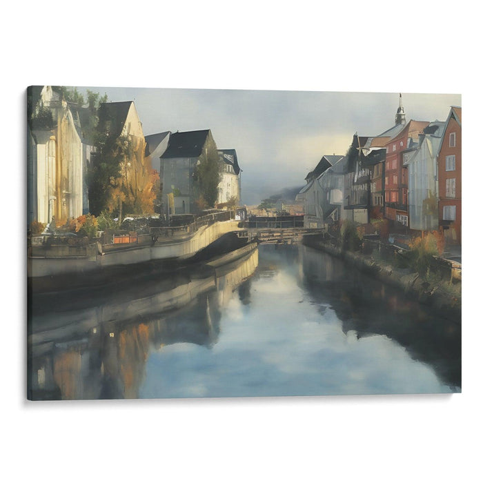 Realism Bergen Print - Canvas Art Print by Kanvah