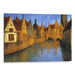 Impressionism Bruges Print - Canvas Art Print by Kanvah