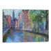 Impressionism Bruges Print - Canvas Art Print by Kanvah