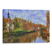 Impressionism Bruges Print - Canvas Art Print by Kanvah