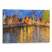 Impressionism Bruges Print - Canvas Art Print by Kanvah