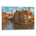 Impressionism Bruges Print - Canvas Art Print by Kanvah