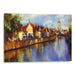 Impressionism Bruges Print - Canvas Art Print by Kanvah