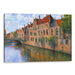 Impressionism Bruges Print - Canvas Art Print by Kanvah