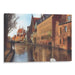 Realism Bruges Print - Canvas Art Print by Kanvah