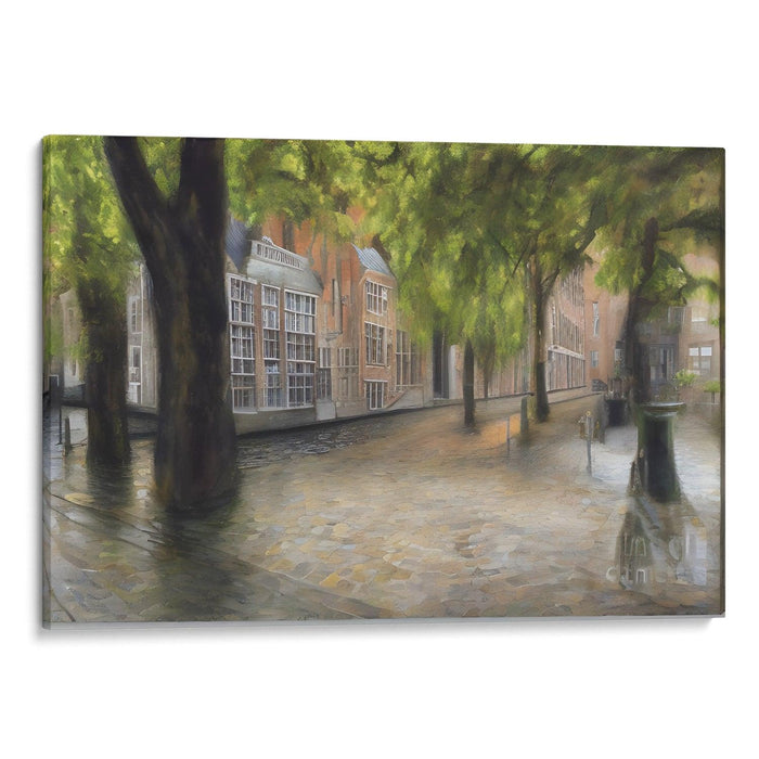 Realism Bruges Print - Canvas Art Print by Kanvah