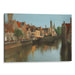 Realism Bruges Print - Canvas Art Print by Kanvah