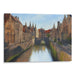 Realism Bruges Print - Canvas Art Print by Kanvah