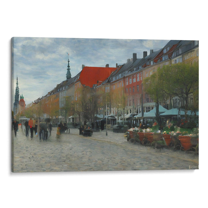 Impressionism Copenhagen Print - Canvas Art Print by Kanvah