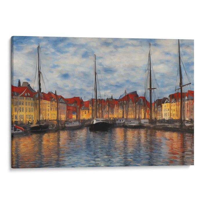 Impressionism Copenhagen Print - Canvas Art Print by Kanvah