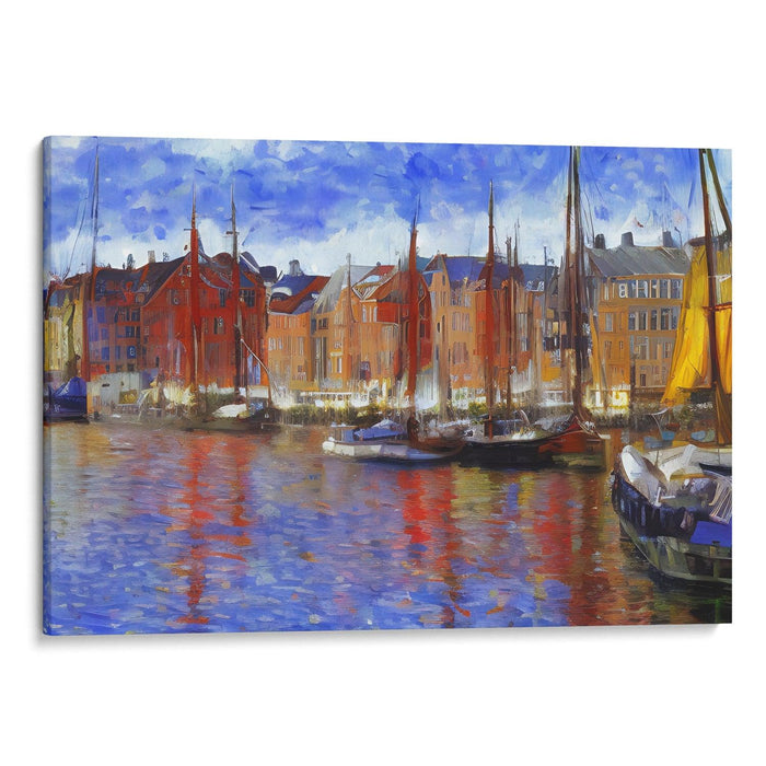 Impressionism Copenhagen Print - Canvas Art Print by Kanvah