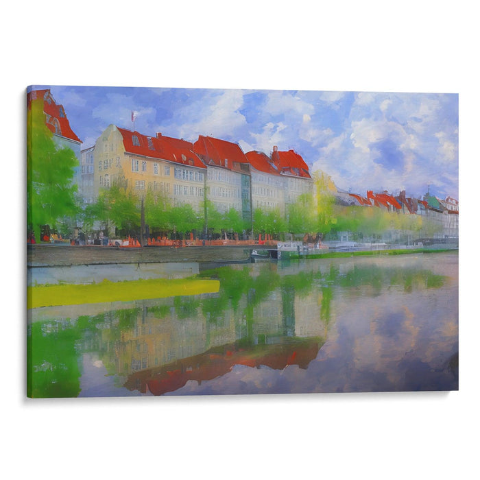 Impressionism Copenhagen Print - Canvas Art Print by Kanvah