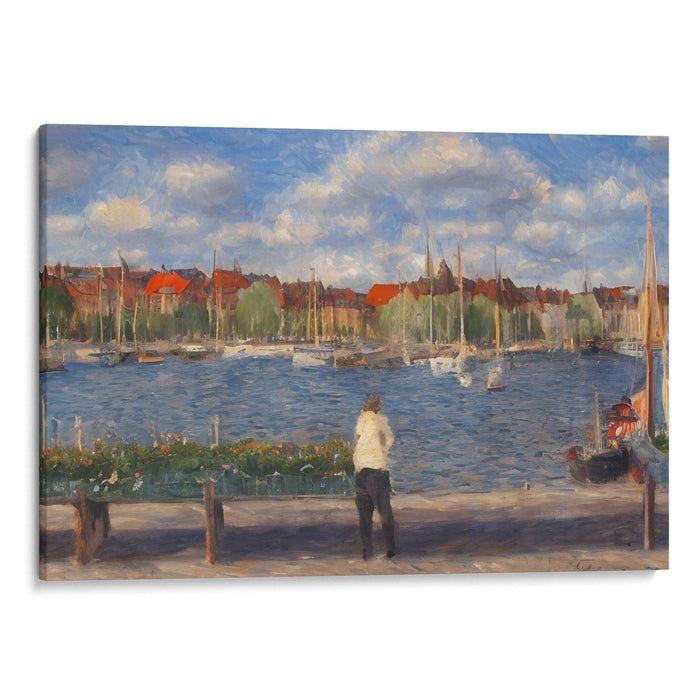 Impressionism Copenhagen Print - Canvas Art Print by Kanvah