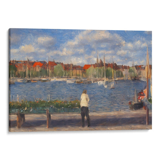 Impressionism Copenhagen Print - Canvas Art Print by Kanvah