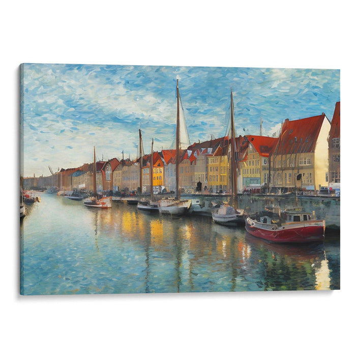 Impressionism Copenhagen Print - Canvas Art Print by Kanvah