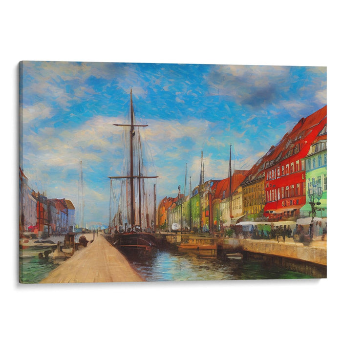 Impressionism Copenhagen Print - Canvas Art Print by Kanvah