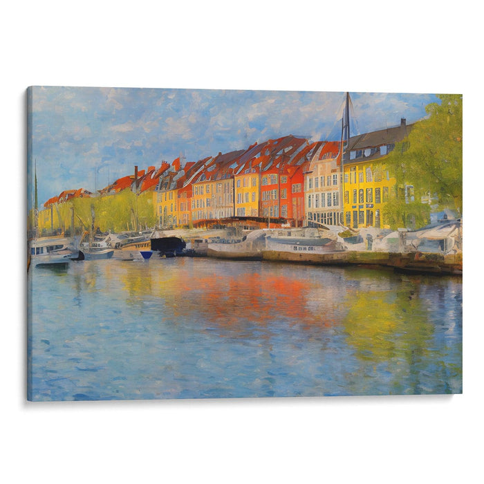 Impressionism Copenhagen Print - Canvas Art Print by Kanvah