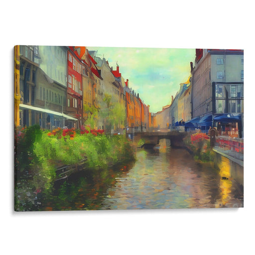 Impressionism Copenhagen Print - Canvas Art Print by Kanvah