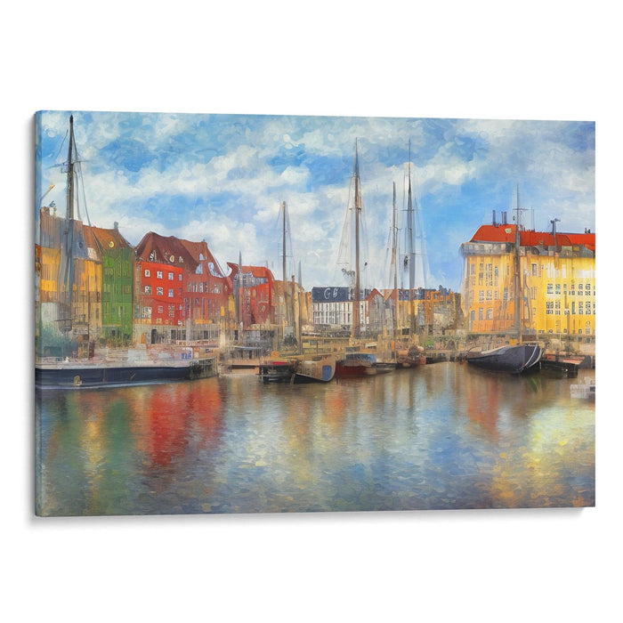 Impressionism Copenhagen Print - Canvas Art Print by Kanvah