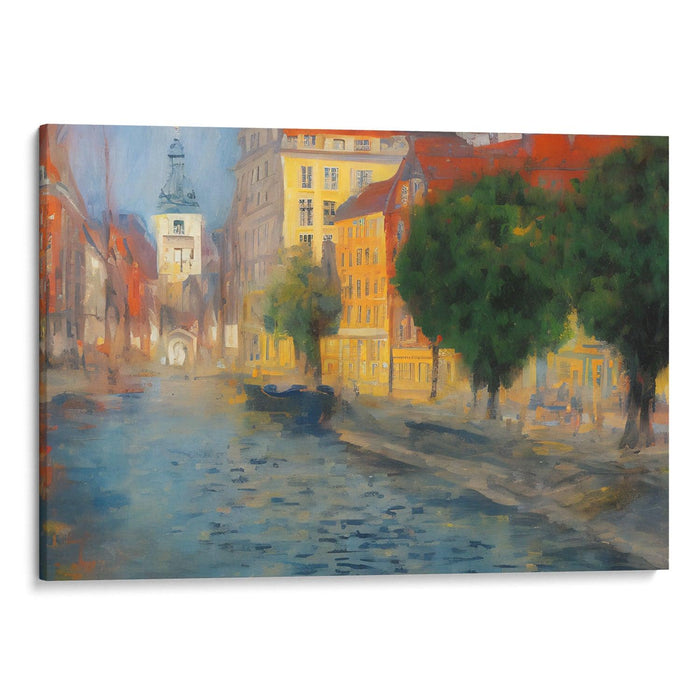 Impressionism Copenhagen Print - Canvas Art Print by Kanvah