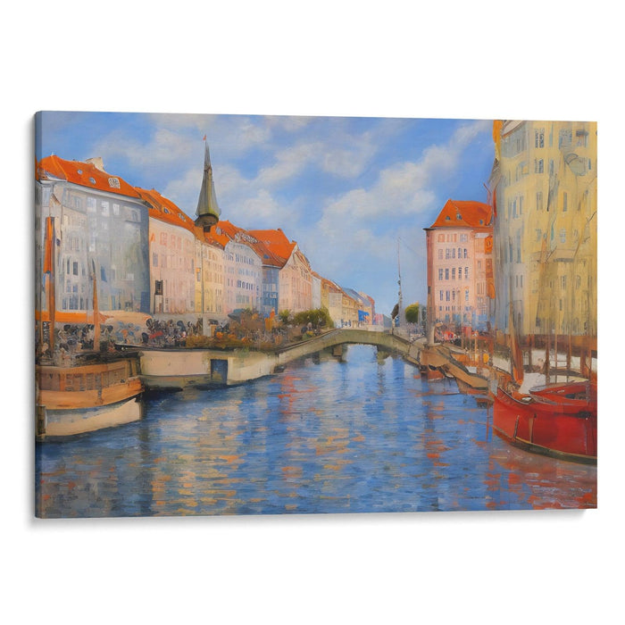 Impressionism Copenhagen Print - Canvas Art Print by Kanvah