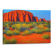 Impressionism Uluru Print - Canvas Art Print by Kanvah