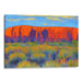 Impressionism Uluru Print - Canvas Art Print by Kanvah