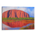 Impressionism Uluru Print - Canvas Art Print by Kanvah