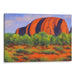 Impressionism Uluru Print - Canvas Art Print by Kanvah