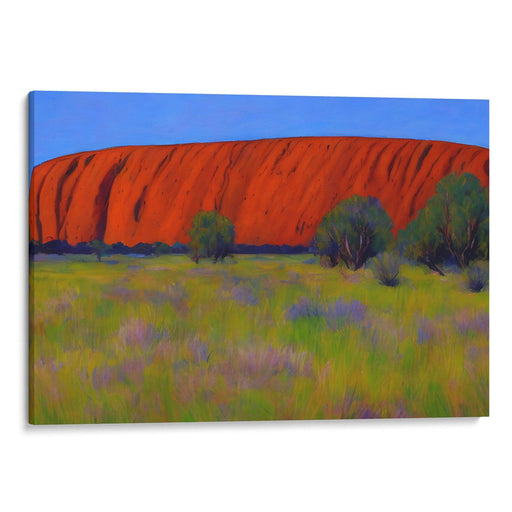 Impressionism Uluru Print - Canvas Art Print by Kanvah