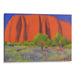 Impressionism Uluru Print - Canvas Art Print by Kanvah