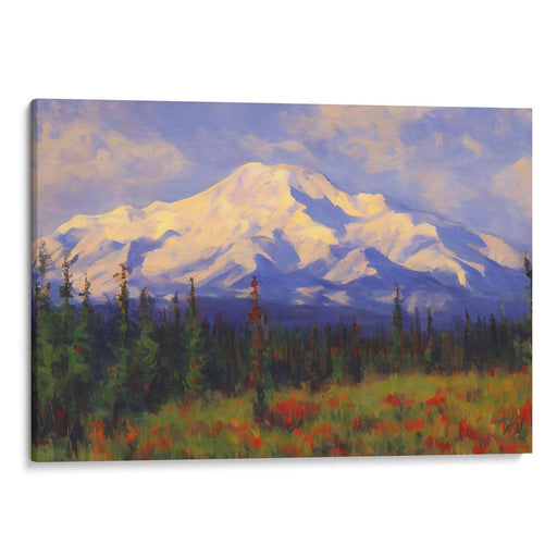 Impressionism Denali Print - Canvas Art Print by Kanvah