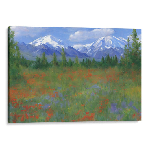 Impressionism Denali Print - Canvas Art Print by Kanvah