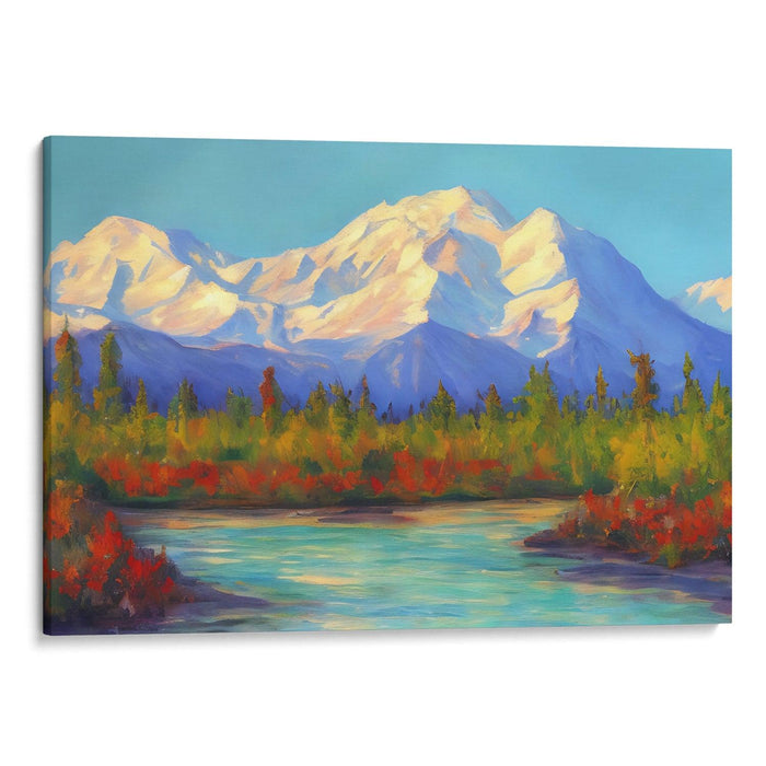 Impressionism Denali Print - Canvas Art Print by Kanvah