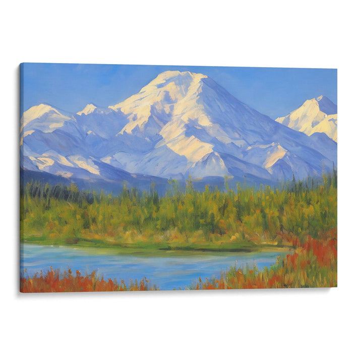 Impressionism Denali Print - Canvas Art Print by Kanvah