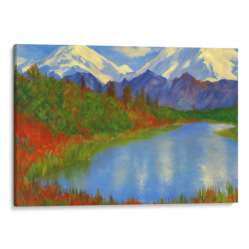 Impressionism Denali Print - Canvas Art Print by Kanvah