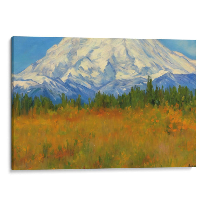 Impressionism Denali Print - Canvas Art Print by Kanvah