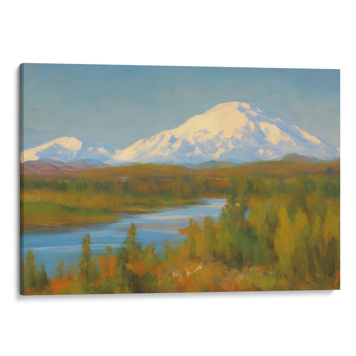 Impressionism Denali Print - Canvas Art Print by Kanvah