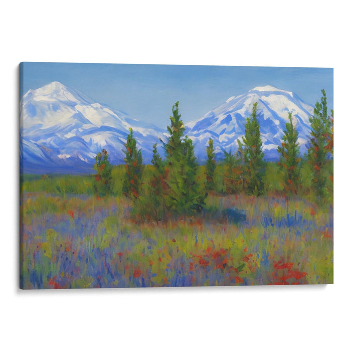 Impressionism Denali Print - Canvas Art Print by Kanvah