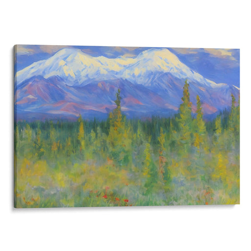 Impressionism Denali Print - Canvas Art Print by Kanvah