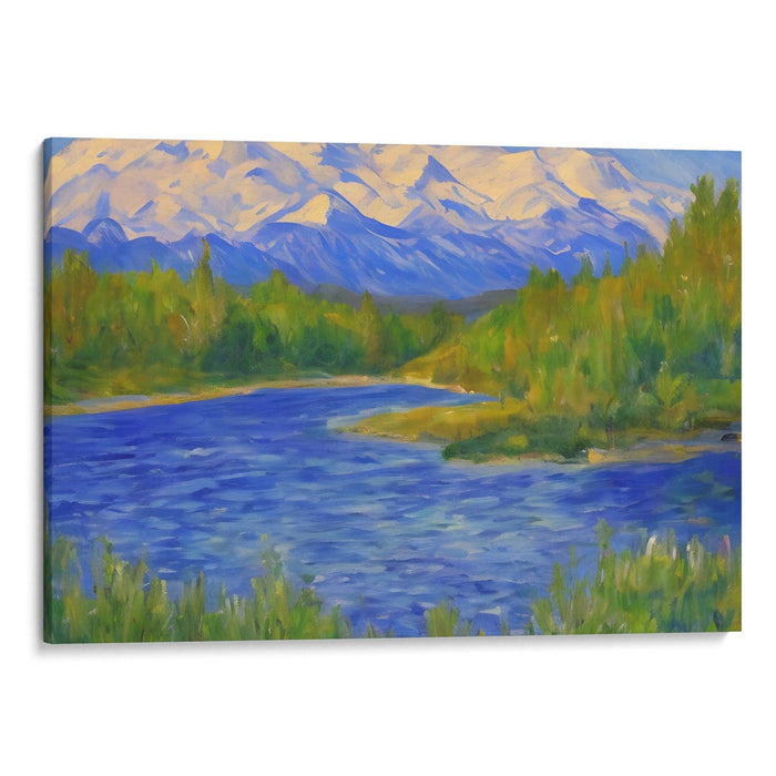 Impressionism Denali Print - Canvas Art Print by Kanvah