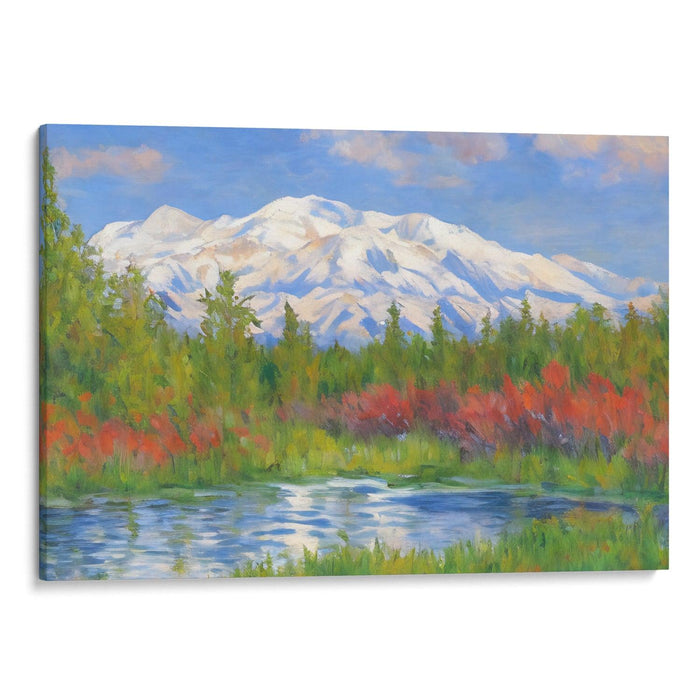 Impressionism Denali Print - Canvas Art Print by Kanvah