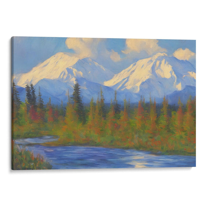 Impressionism Denali Print - Canvas Art Print by Kanvah