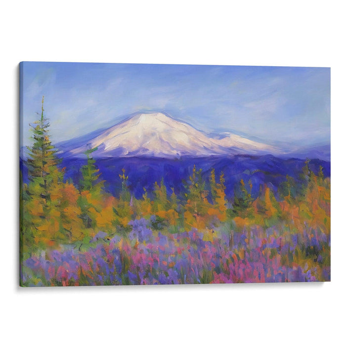 Impressionism Mount St. Helens Print - Canvas Art Print by Kanvah