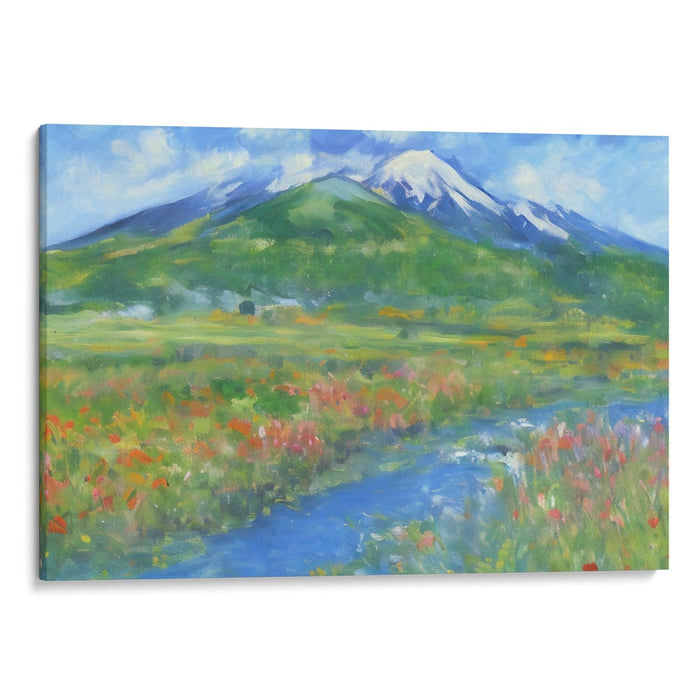 Impressionism Mount St. Helens Print - Canvas Art Print by Kanvah