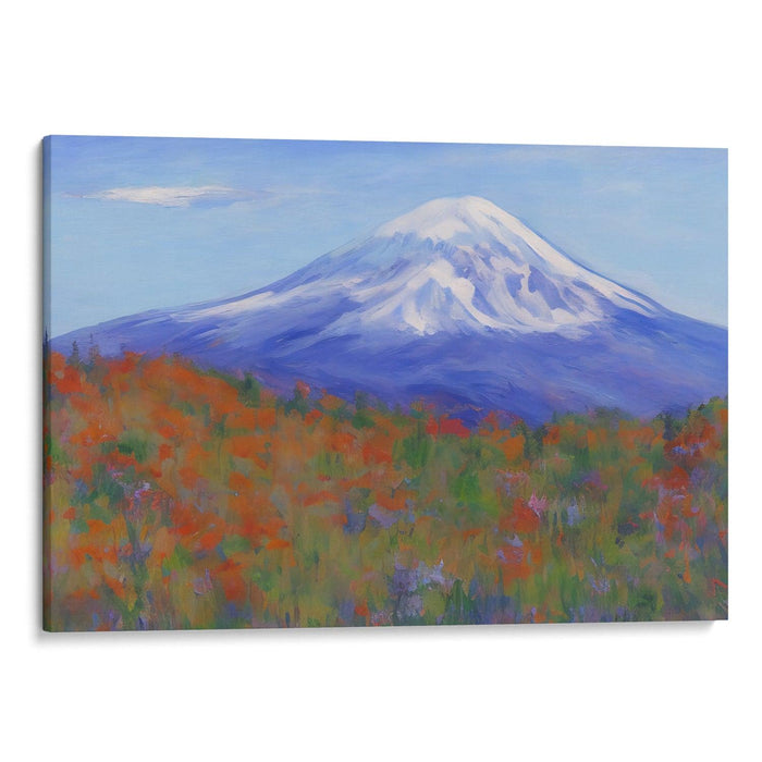 Impressionism Mount St. Helens Print - Canvas Art Print by Kanvah