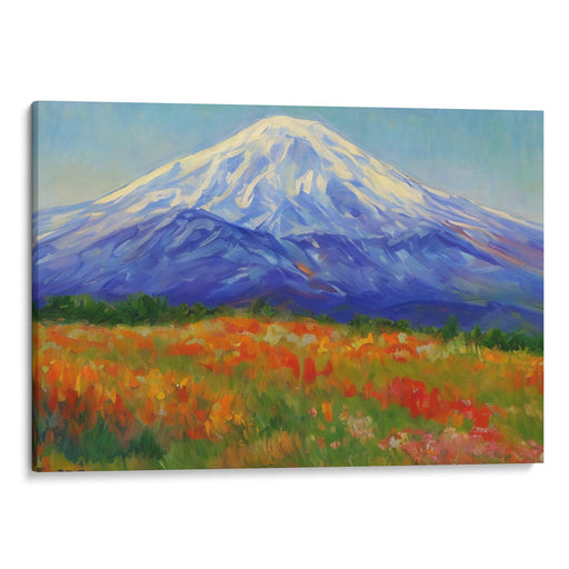 Impressionism Mount St. Helens Print - Canvas Art Print by Kanvah