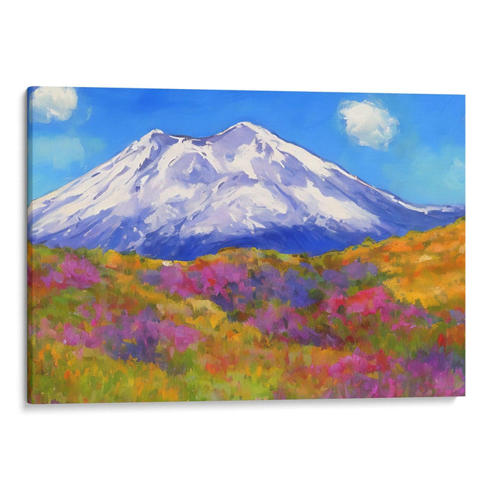 Impressionism Mount St. Helens Print - Canvas Art Print by Kanvah