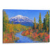 Impressionism Mount St. Helens Print - Canvas Art Print by Kanvah