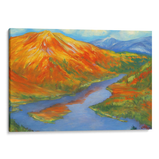 Impressionism Mount St. Helens Print - Canvas Art Print by Kanvah